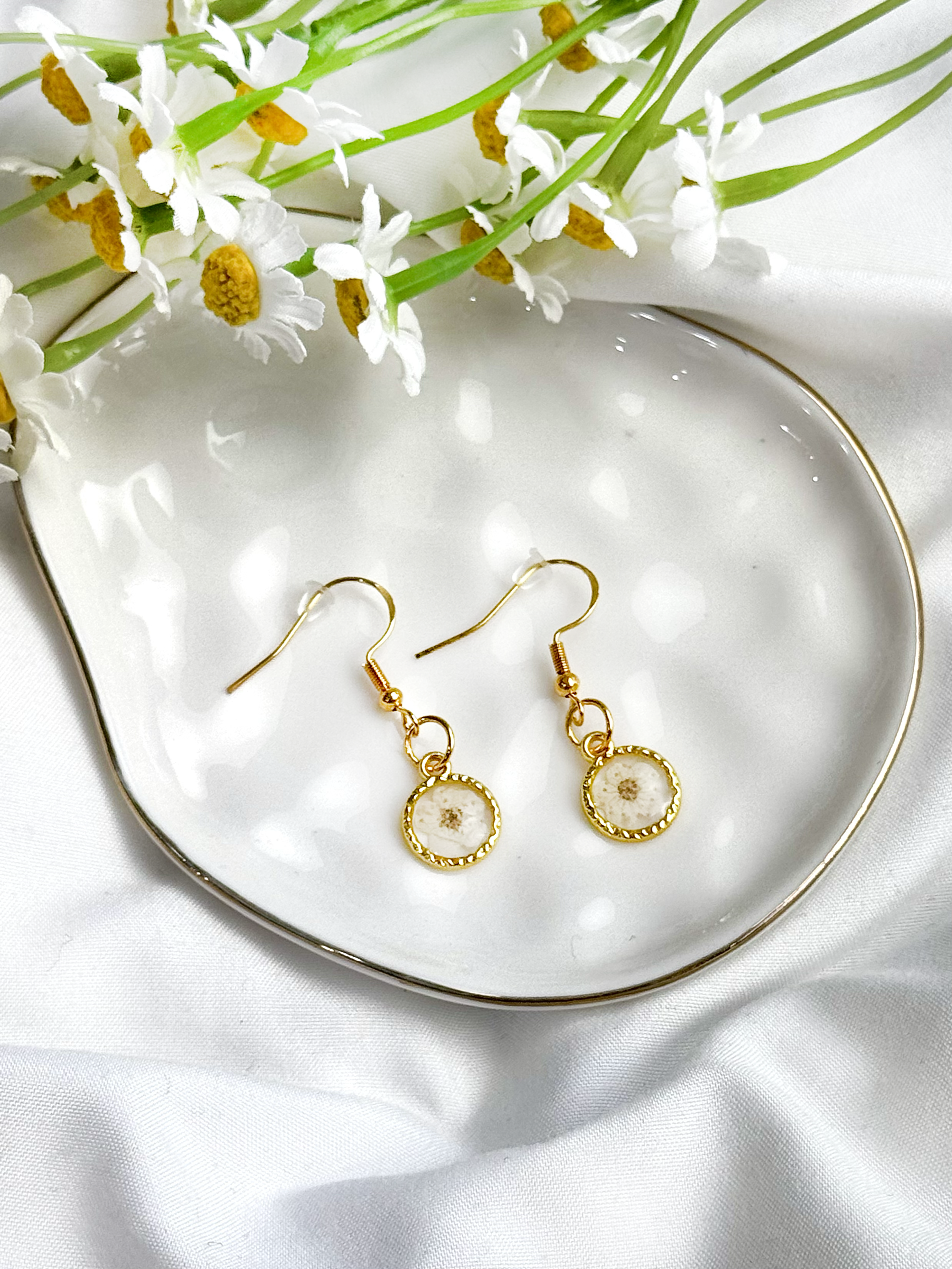 floral teardrops