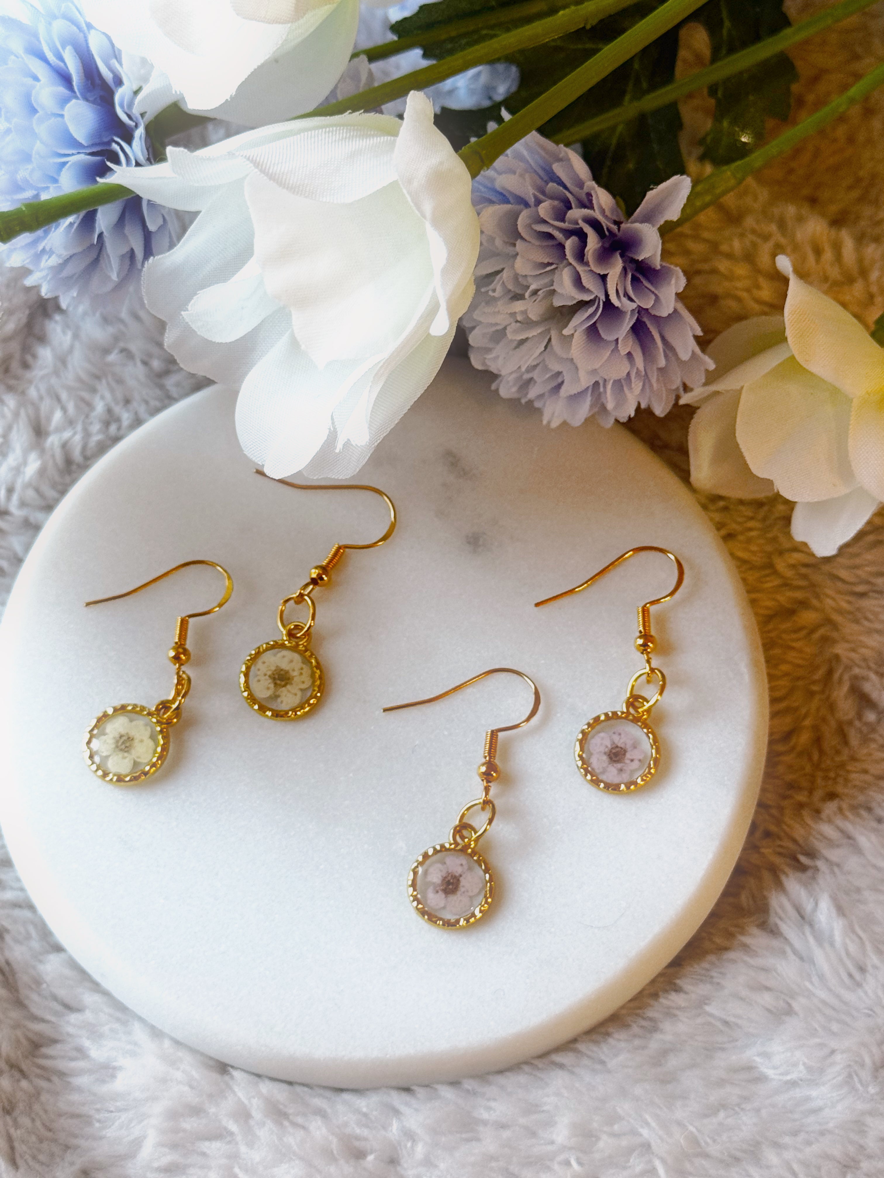 floral teardrops