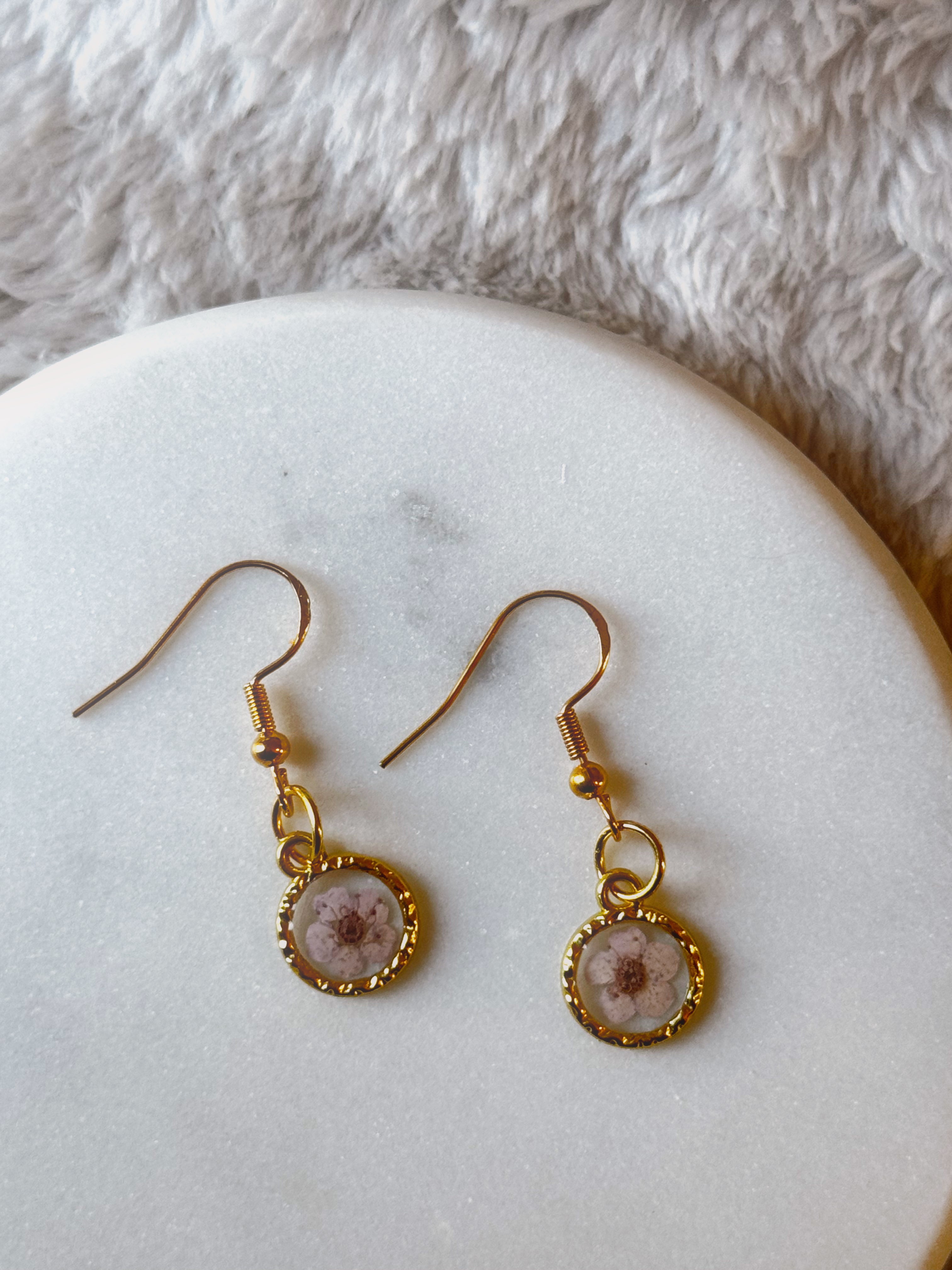 floral teardrops
