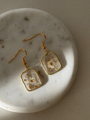 bloom in square earrings