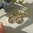 classic dainty floral hoops