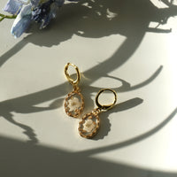 classic dainty floral hoops