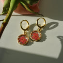 classic round floral hoops