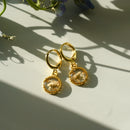 classic round floral hoops