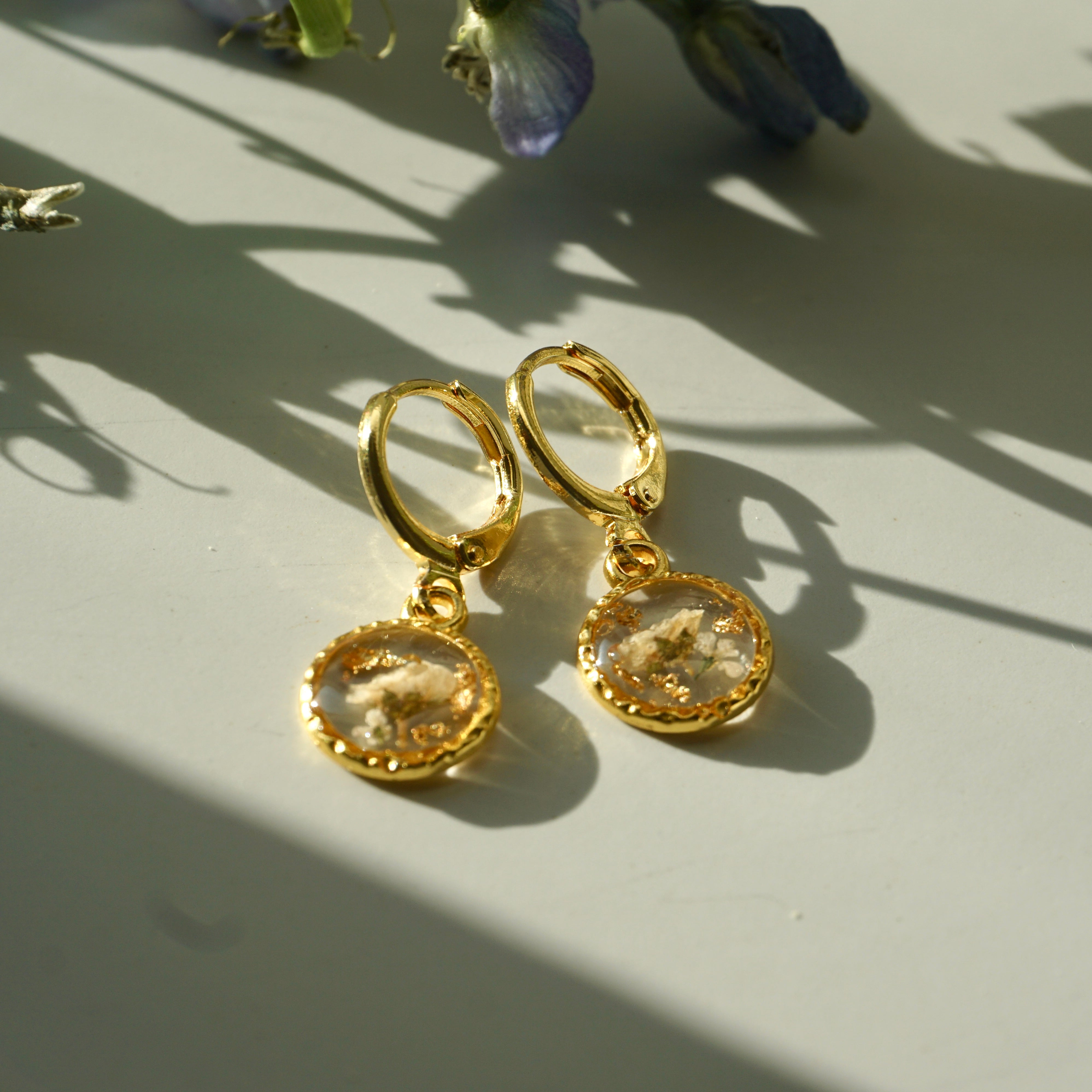 classic round floral hoops