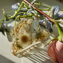 daisy blue hair clip