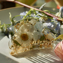 daisy blue hair clip