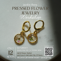 Pressed Flower Jewelry Workshop