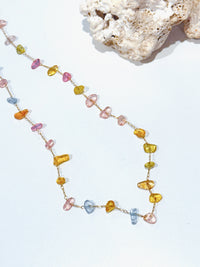 prism glow gem necklace