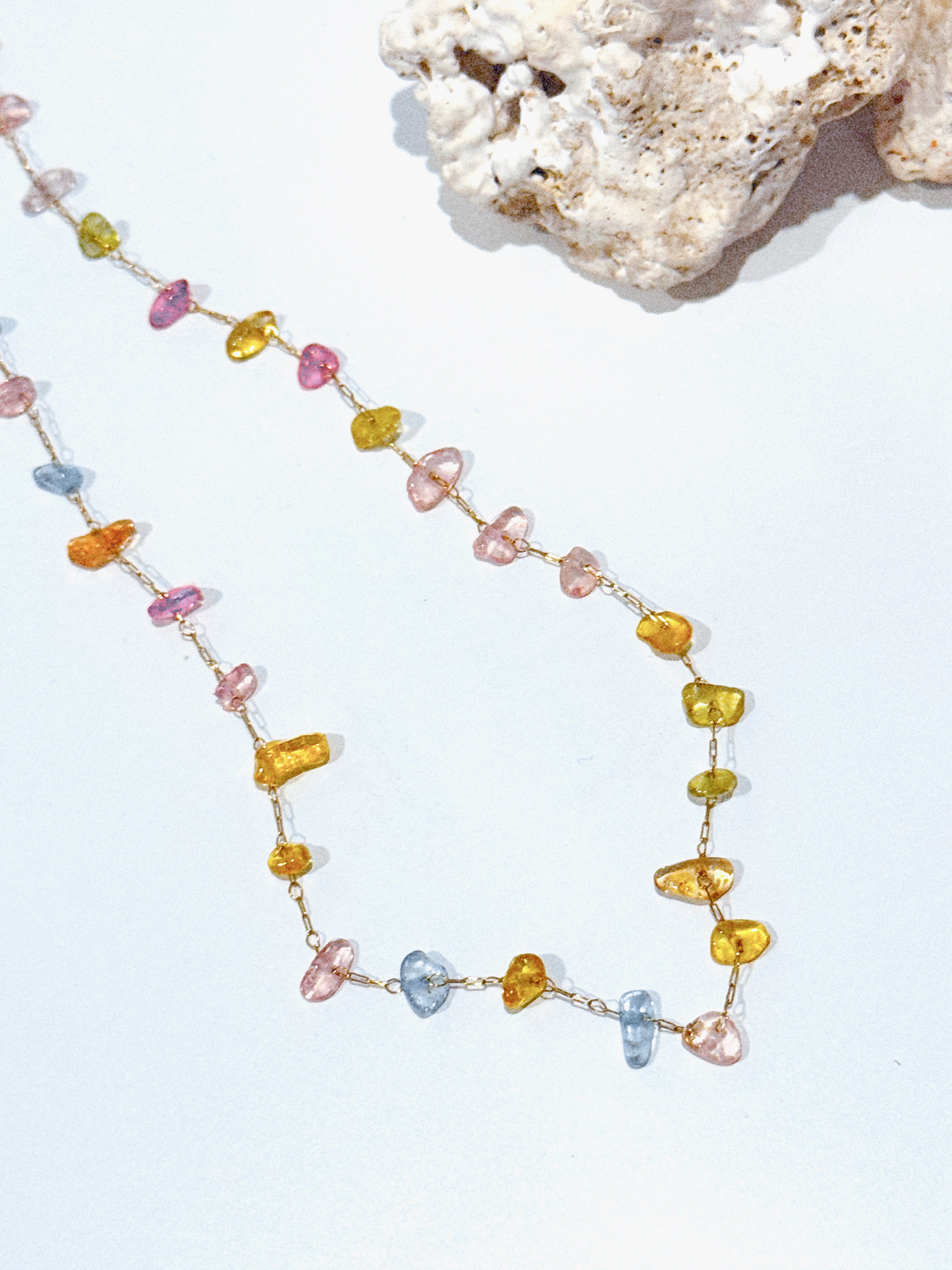 prism glow gem necklace