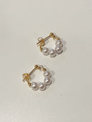 bubbly pearl girl hoops