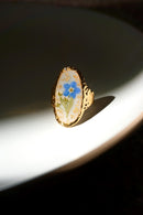 Forget-Me-Not Flower Statement Ring