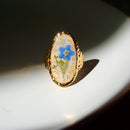 Forget-Me-Not Flower Statement Ring