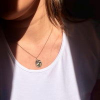 White Flower Bouquet Pendant Necklace