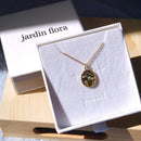 White Flower Bouquet Pendant Necklace