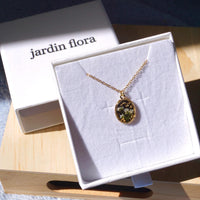 White Flower Bouquet Pendant Necklace