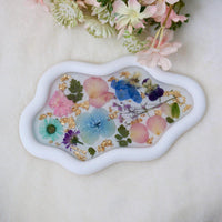 3D printed pressed flower cloud tray