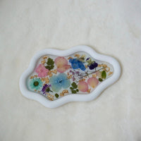 3D printed pressed flower cloud tray
