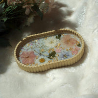 3D printed pressed flower decorative tray