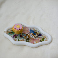 3D printed pressed flower cloud tray